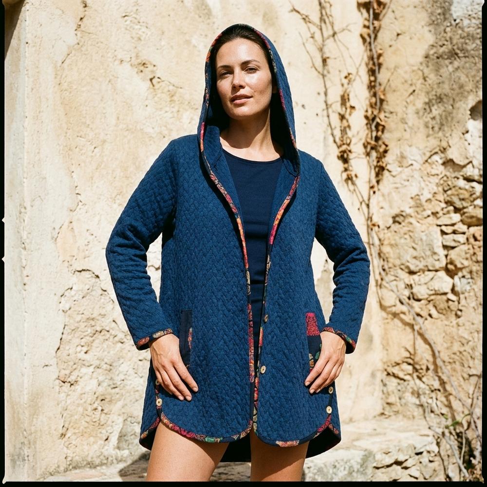 Quilted lined coat by Bestseller Design24 - Grey L